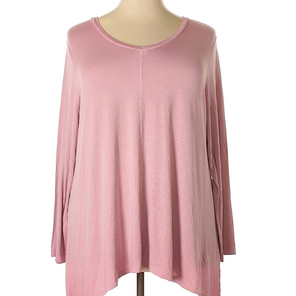 Dusty Rose Long Sleeve Top